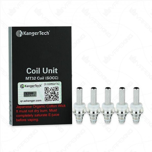 Kanger SOCC Organic Cotton Coils - 5 Pack