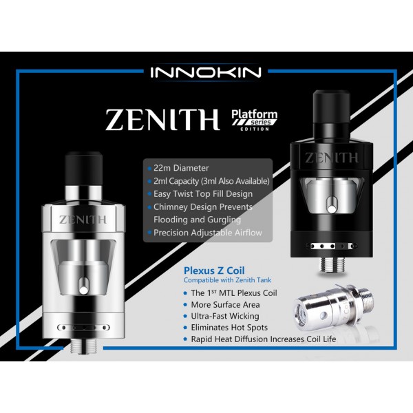 Innokin Zenith D22 MTL Topfill Tank - 3ml