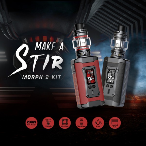 SMOK MORPH 2 TC 230W with TFV18 Tank 7.5ml Kit