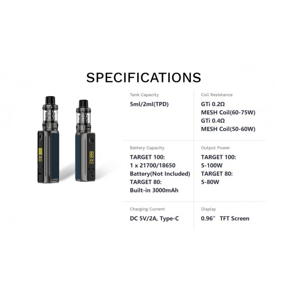 Vaporesso Target 100 Kit with iTANK - 5ml